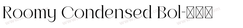 Roomy Condensed Bol字体转换